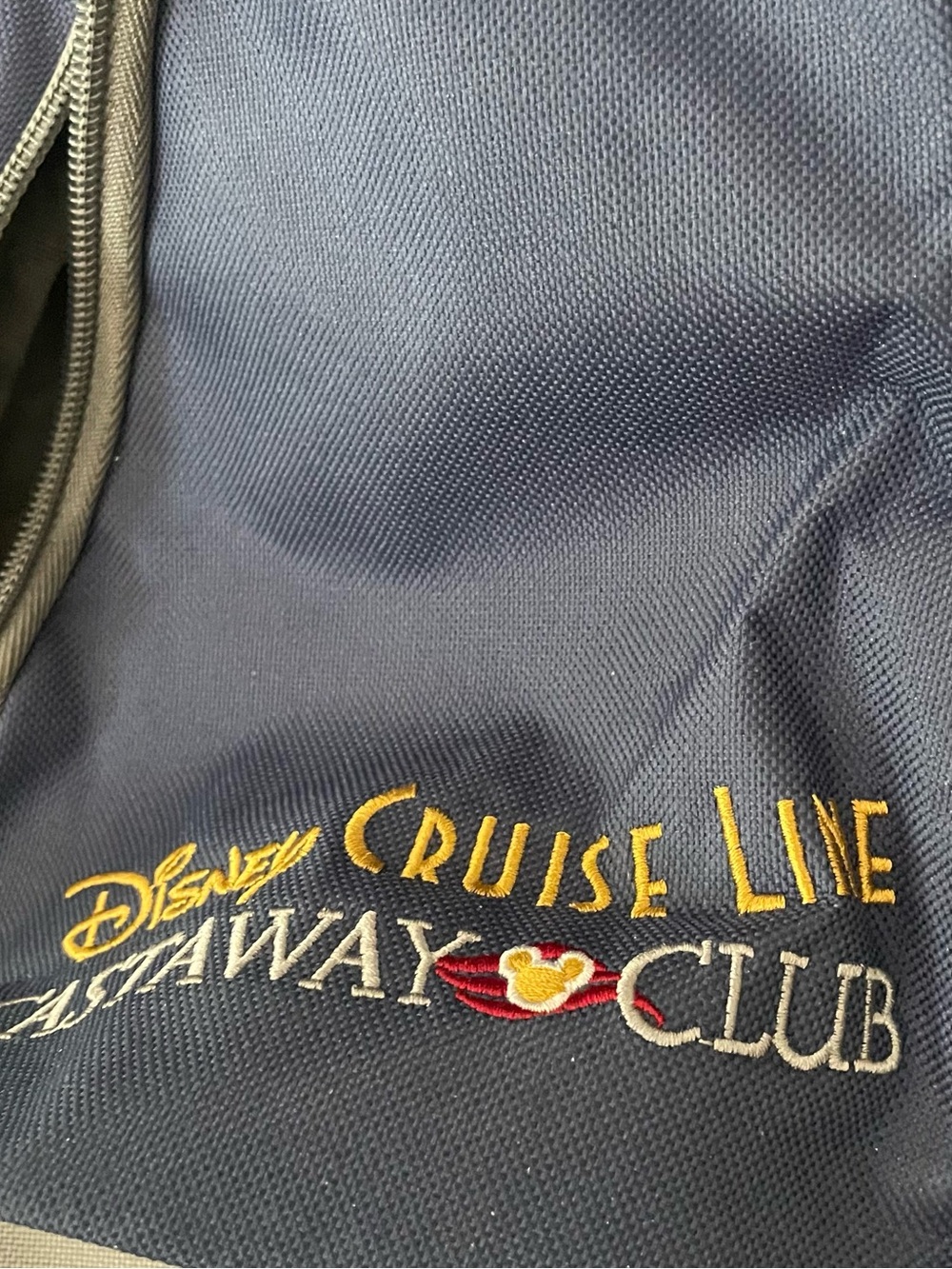 Disney Cruise Line Castaway Club Embroidered Navy Tote BRAND NEW